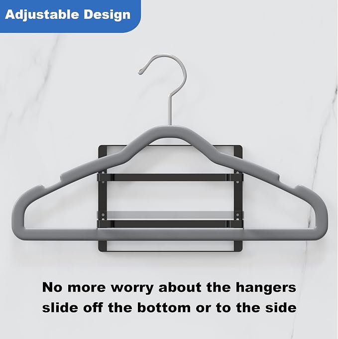 Thipoten Hanger Organizer, Adjustable metal Hanger Stacker - Image 3