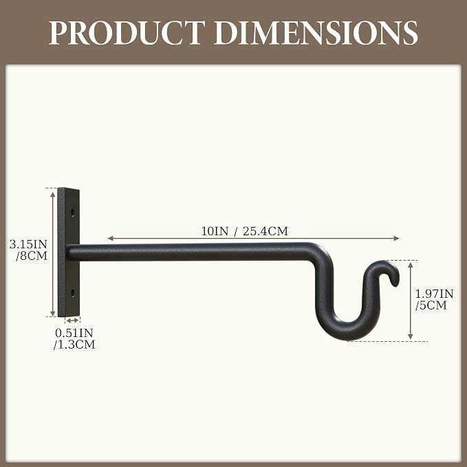 10 inch Plant Hook Plant Hanger - Image 5