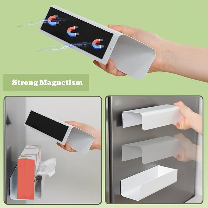 Magnetic Wall Mounted Tissue Box Holder and Glove Box Dispenser - Image 7