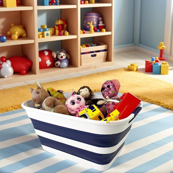 SAMMART Collapsible Plastic Laundry Basket - Image 2