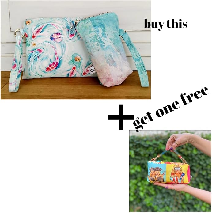 ADUSKA HOME Double Set, and Splash-Proof Makeup Pouch, Waterproof lining - Image 9