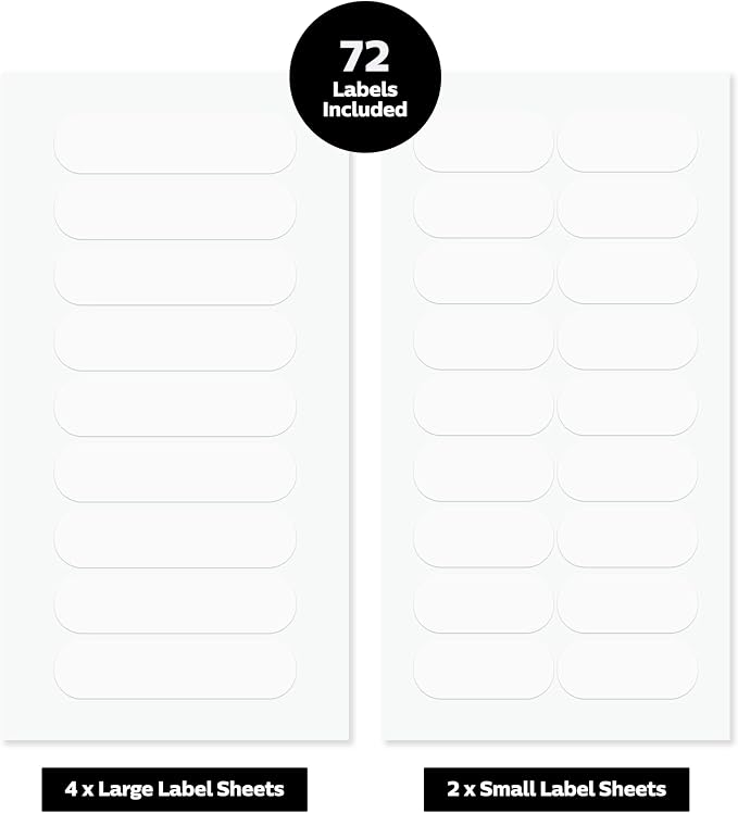 ThreeKin Waterproof Labels for Bottles and Containers - Image 6