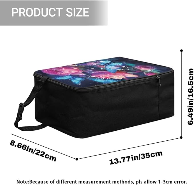 Steamer Carrying Case Butterfly Rose Lightweight Zippered Organizer - Image 7