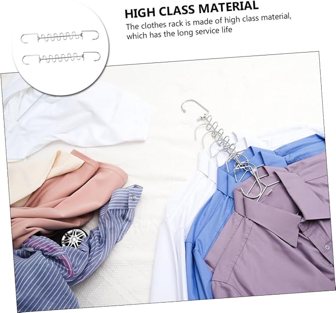 Happyyami 2pcs Multi Hole Clothes Drying Rack Convenient Clothing Hangers - Image 8