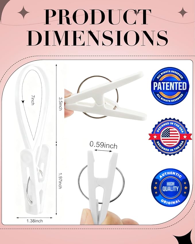 24Pcs Multi Purpose Laundry Hanging Clips - Image 2