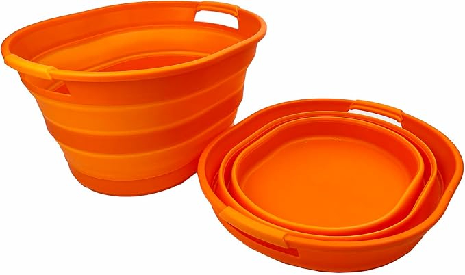SAMMART 23L Collapsible Plastic Laundry Basket - Image 2