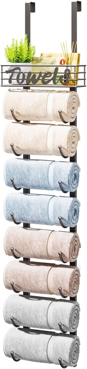 HapiRm Towel Racks for Bathroom Storage by HapiRm