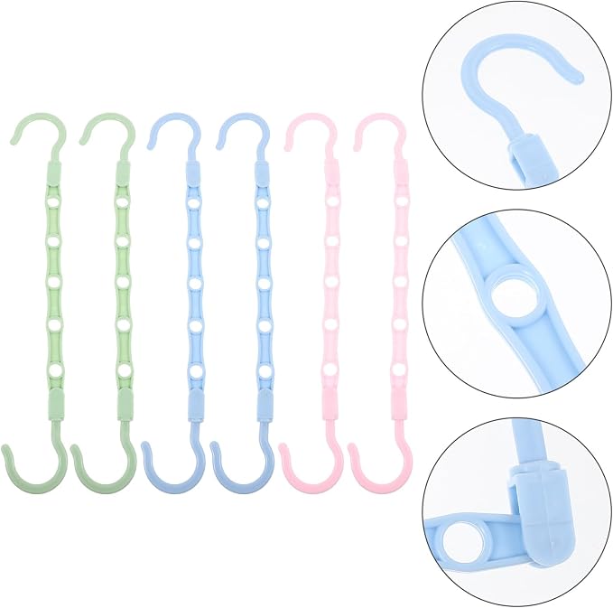 6pcs Multifunctional Rotatable Foldable Wardrobe Hangers - Image 7
