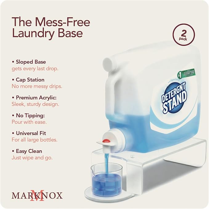 Liquid Laundry Detergent Dispenser Riser Organizer - Image 2