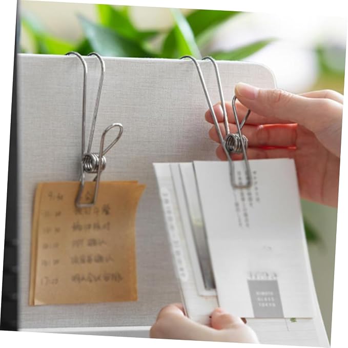 Cabilock 12pcs Stainless Steel Hangers Clips - Image 3