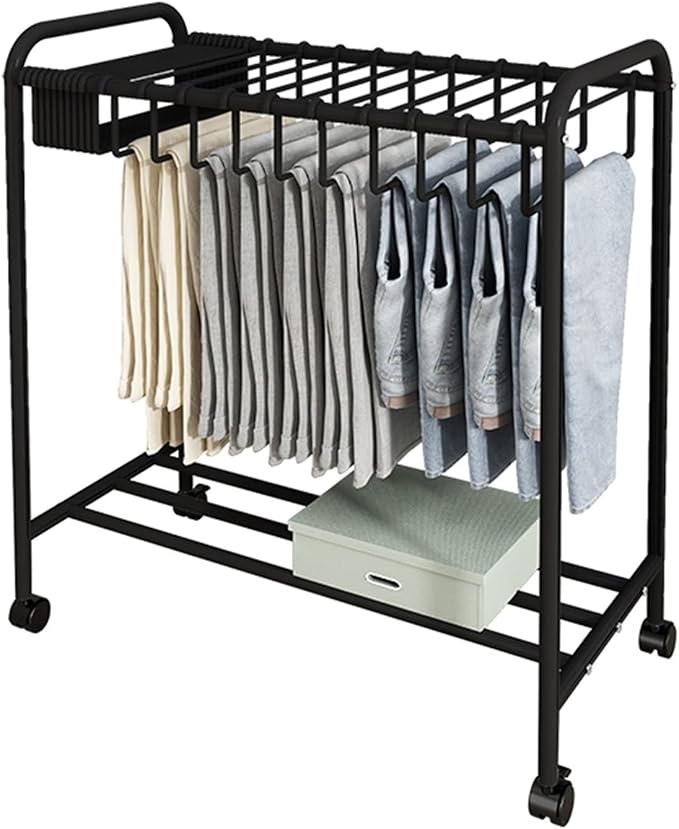 Mobile Storage Rack Freestanding Display Rack Tool Pegboard Garage, Pants - Image 8