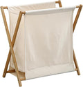 Large-Capacity Foldable Laundry Basket Freestanding Laundry Hamper Nan Bamboo by Unknown