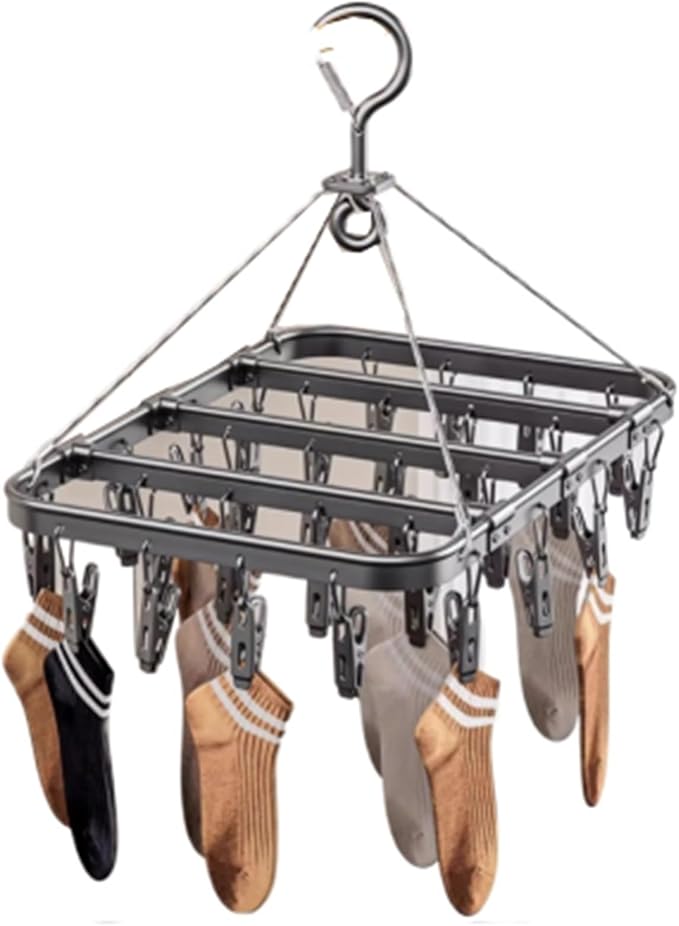 Square Underwear Drying Hanger, Sock Drying Rack by Unknown
