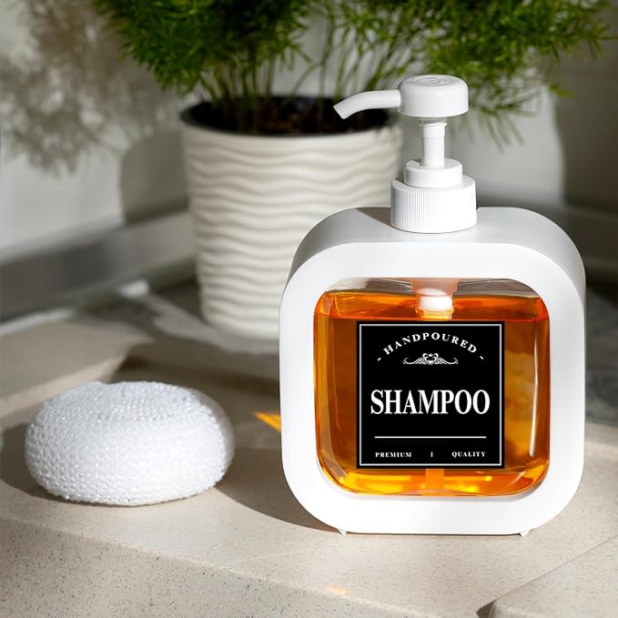 Minimalist Bathroom Stickers for Refill Bottles - Image 5