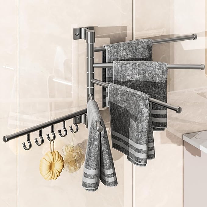 Swing Out Towel Bar Wall Mounted, Towel Rack - Image 5