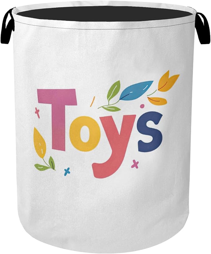 Toys Foldable Canvas Laundry Basket by Gearsly