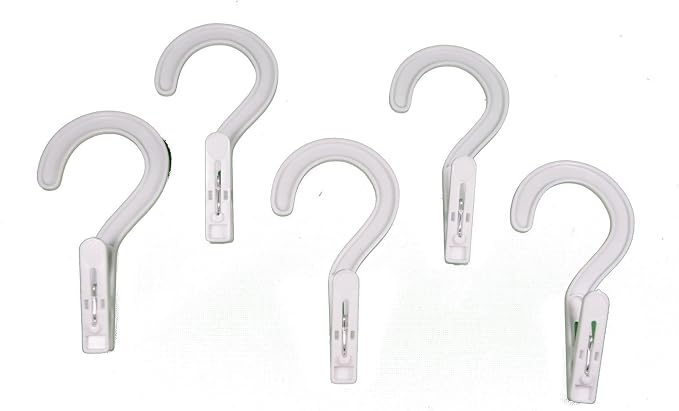 Melvado Laundry Hanger Hooks | Strong Plastic Solid Metal Spring | Lightweight - Image 2