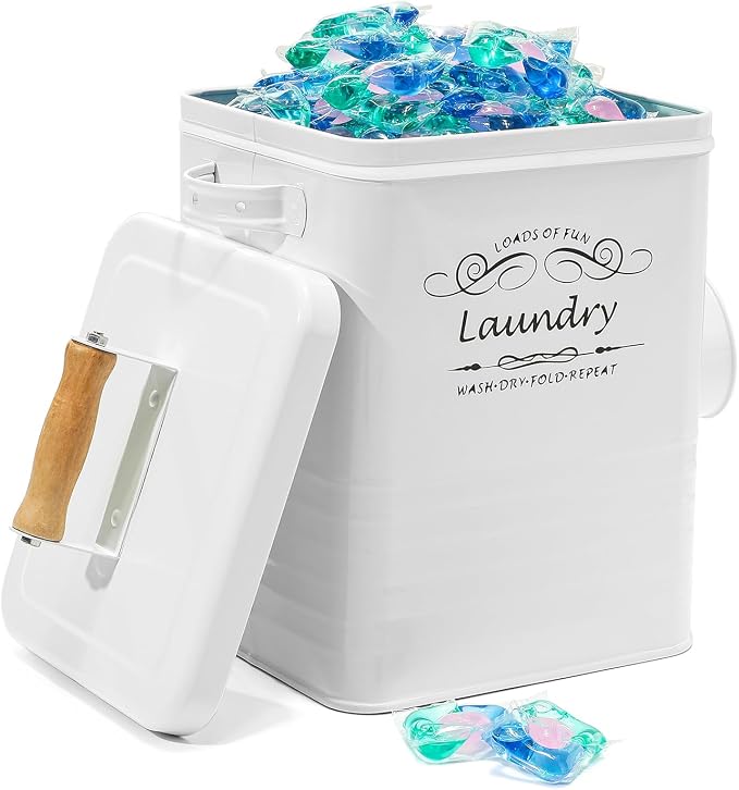 SSTATES Laundry Room Organization Set, Metal Laundry Detergent Pods Container - Image 4
