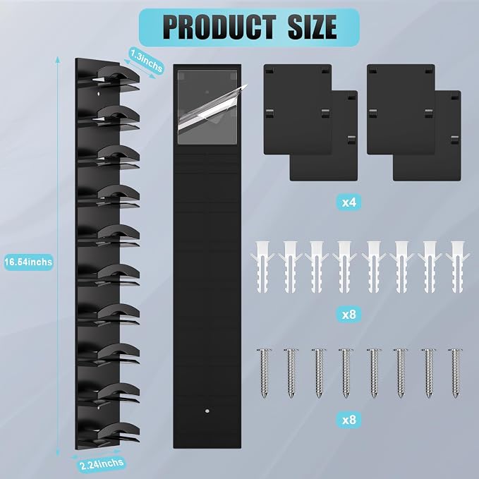 Hat Organizer for Baseball Caps 4Pack, Hat Rack for Wall - Image 7