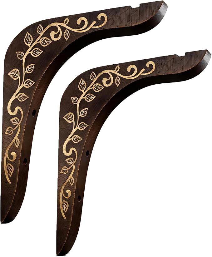 2-Piece Wooden Plant Hanger Bracket by Unknown