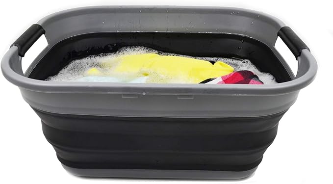 SAMMART 17.5L Small Collapsible/Foldable/Pop Up/Portable Washing Tub/Storage - Image 4