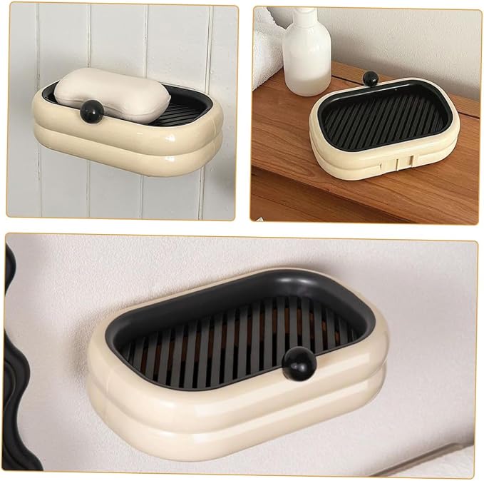 Wall-Mounted Double Layer Soap Dish - Image 4