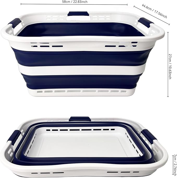 SAMMART 42L Collapsible Plastic Storage Basket - Image 9