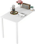 Wall Mounted Folding Table, Flip-up Dining Table Wood Drop-Leaf Desk by HZLCMPY