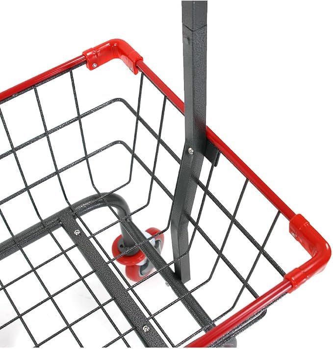Laundry Cart Grey Powder Coated - Image 3