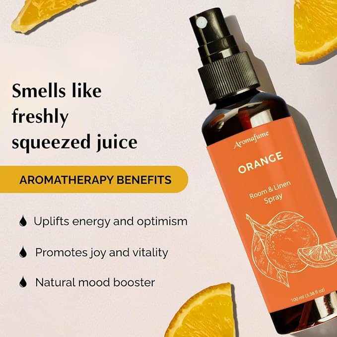 Orange Room, Linen & Pillow Spray by Aromafume | 100ml/3.38 fl oz | - Image 5