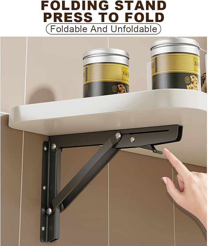 Wall Mounted Folding Table Desk Kitchen Dining Table Floating Foldable Table - Image 4