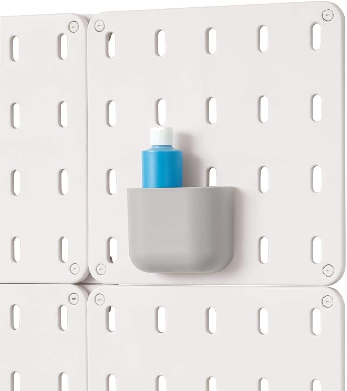 iDesign Cade BPA-Free Plastic Modular Hanging Pegboard Organizer Storage Bin - Image 6