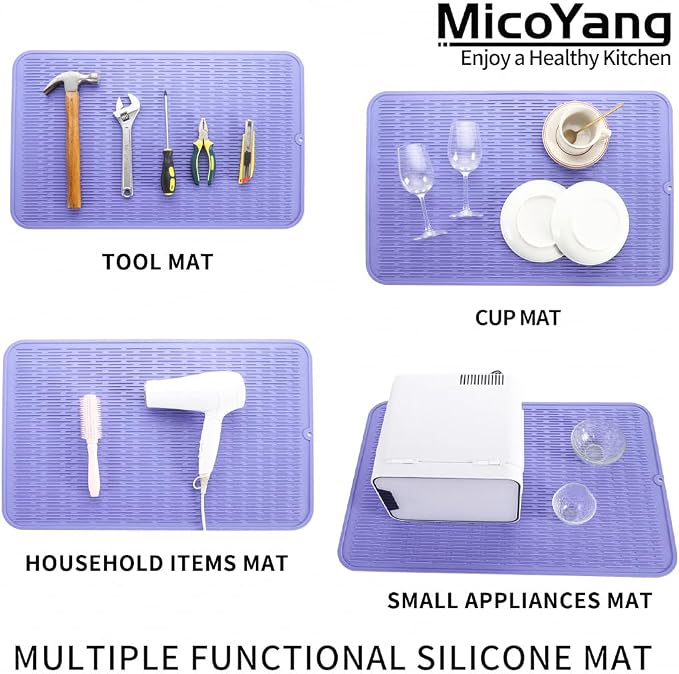 Silicone Dish Drying Mat for Multiple Usage, Easy clean, Eco-friendly, - Image 4