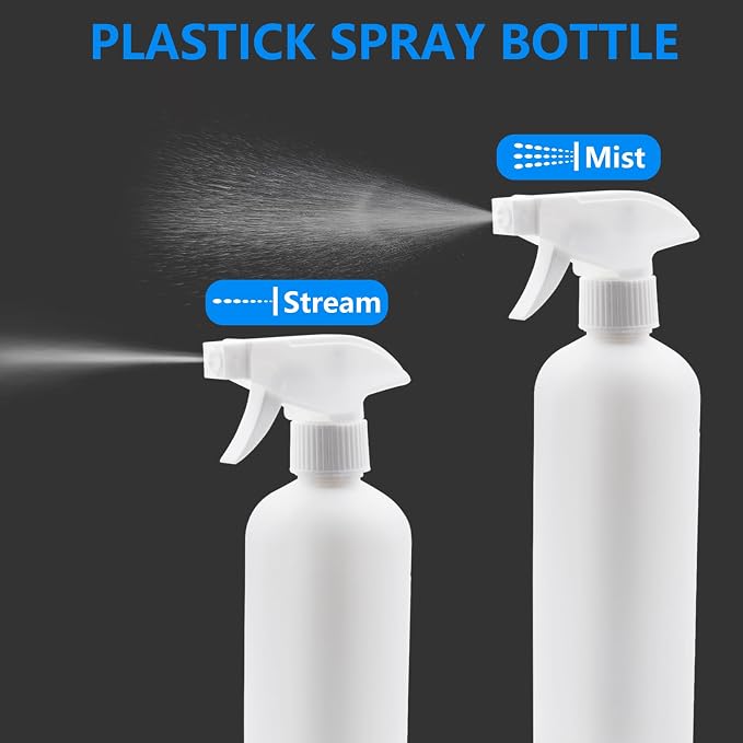 2 Pack of 16.4oz Plastic Spray Bottles – Leak Proof, Adjustable Nozzle - Image 6