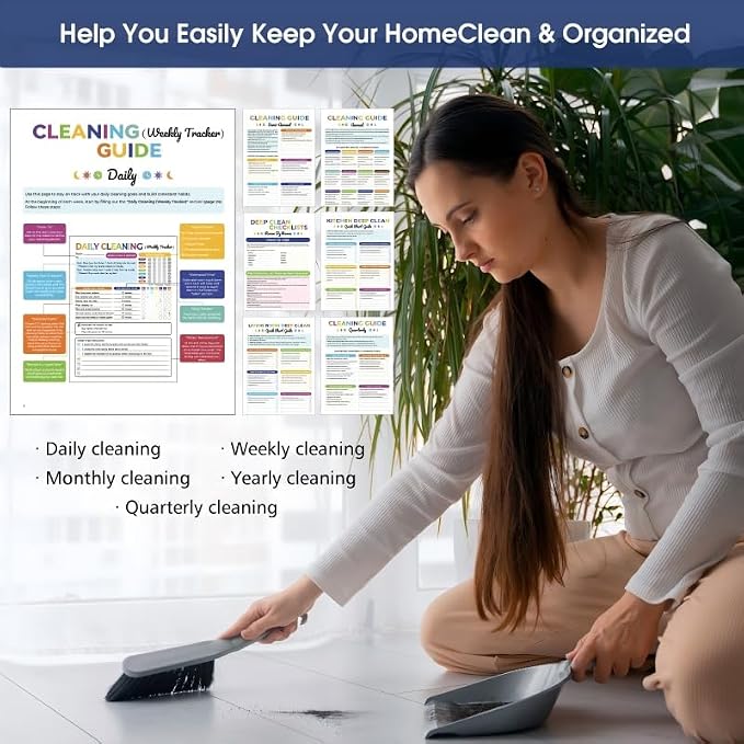 ADHD Cleaning Planner – Spiral-Bound Cleaning Schedule Organizer - Image 6
