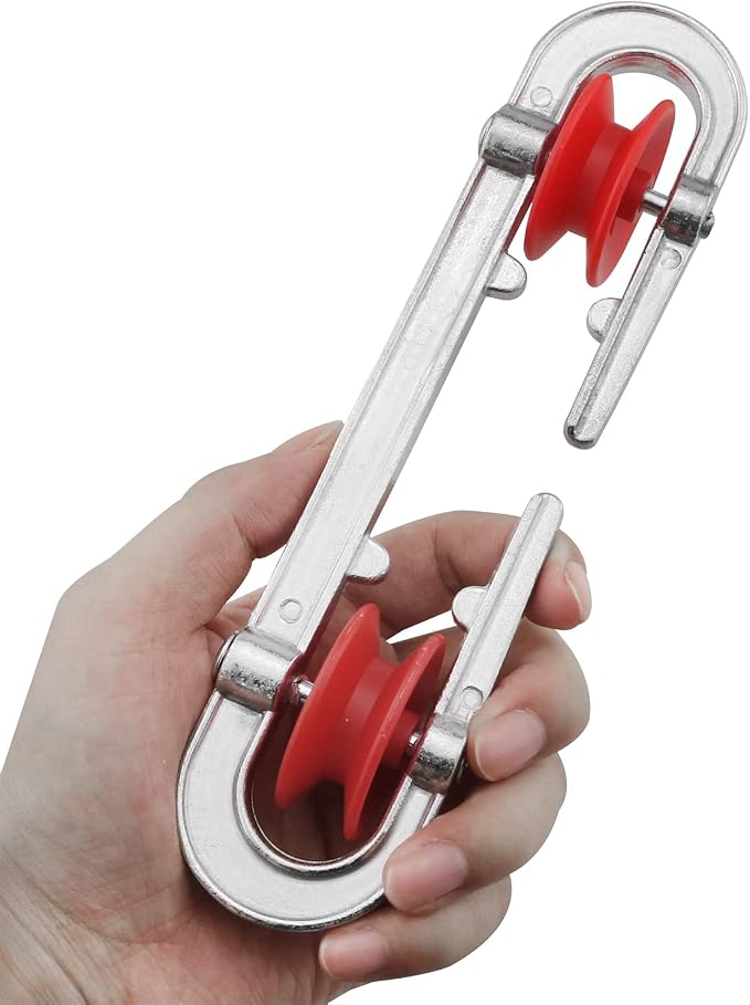 Clothes Line Separator 2PCS Silver Plastic Aluminum Clothes Line Separator - Image 4