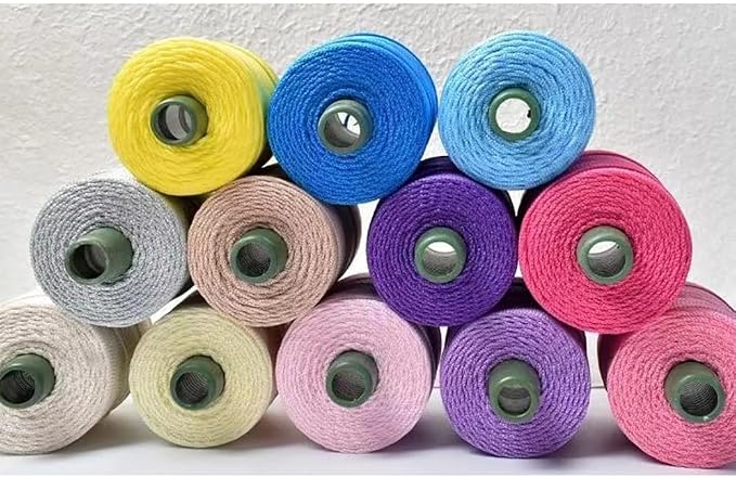 250G Hollow Braided Polypropylene Rope 3mm Colorful Polyester Yarn Handmade - Image 2