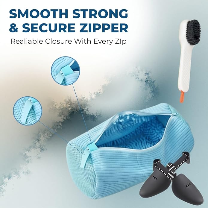1Pc Shoe Washing Machine Bags kit – Reusable Mesh Laundry Bags - Image 2