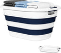 43L Collapsible Laundry Baskets plastic, Pop Up Laundry hamper/Storage Container by OOAMBB