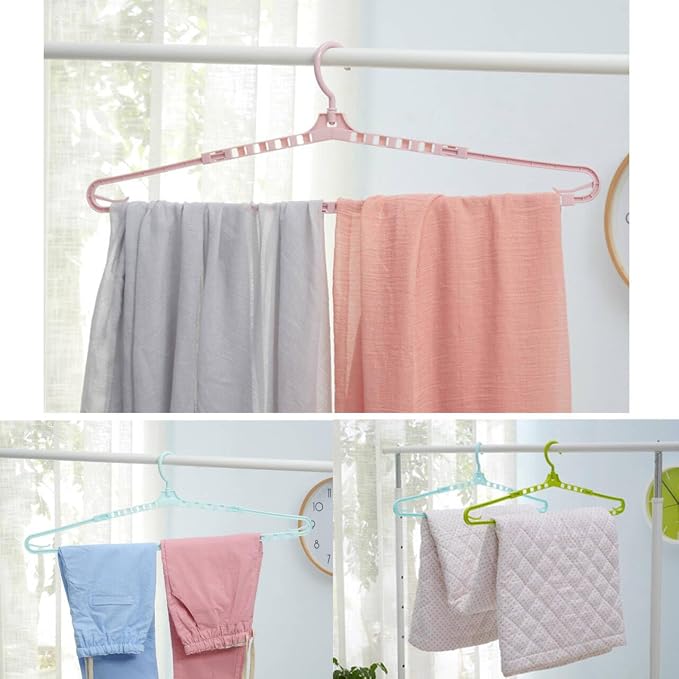 Extra Large Sturdy Hangers Big Drying Clothes Hangers Enlarge Adjustable - Image 4