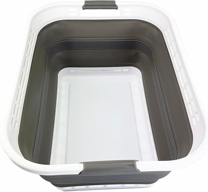 SAMMART 42L Collapsible Plastic Laundry Hamper/Basket by SAMMART