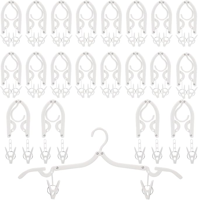 BOSREROY Foldable Travel Hanger Set of 20 by BOSREROY