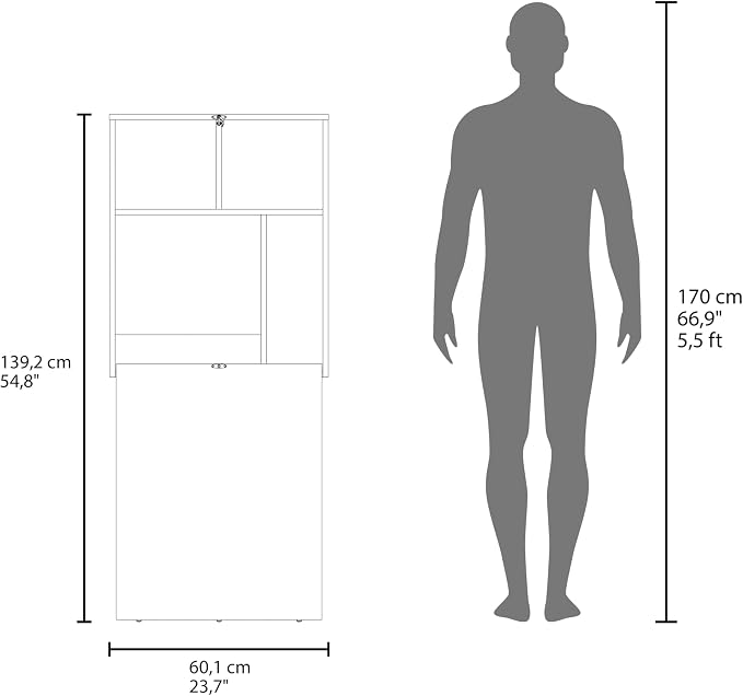 Tuhome Kaplar 33" Wide Folding Wall-Mounted Table - Image 3