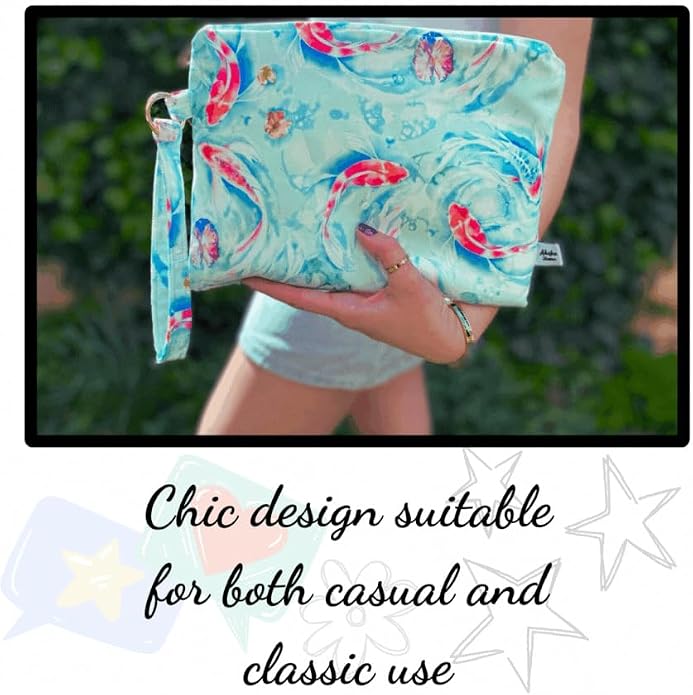 ADUSKA HOME Double Set, and Splash-Proof Makeup Pouch, Waterproof lining - Image 2