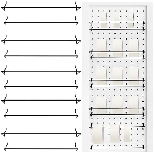 Novabright 20 Pack 12" L Pegboard Paper Towel Holder Fit 1/8" and 1/4" Pegboard by Unknown