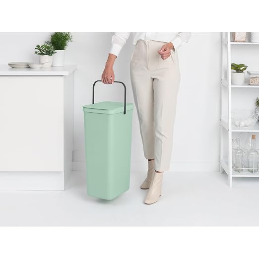 Brabantia Sort & Go Kitchen Recycling Bin | L / 10.6 Gal / 40L | Jade Green | - Image 2