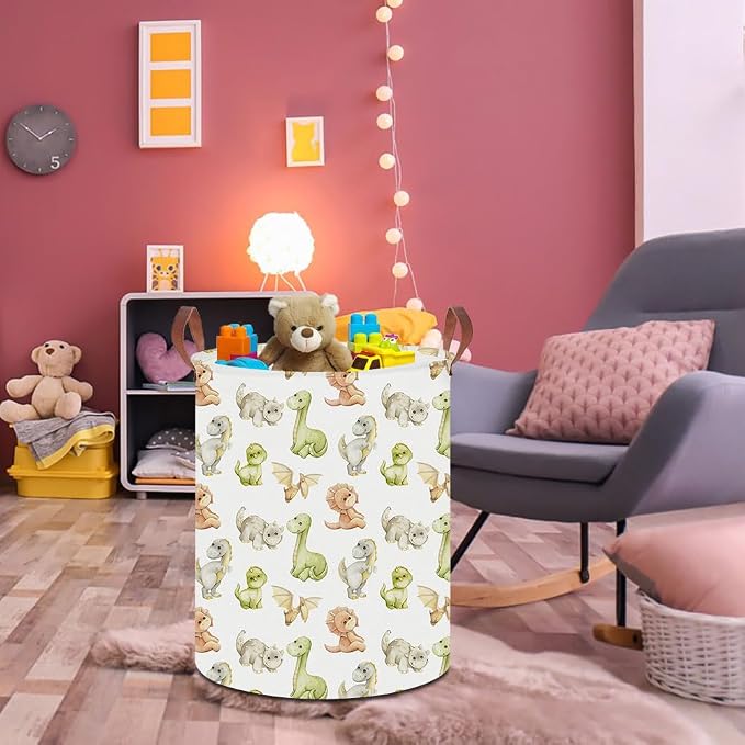 19.7" Laundry Basket, Dirty Clothes Hamper, Waterproof Storage Bin, Room Decor - Image 3