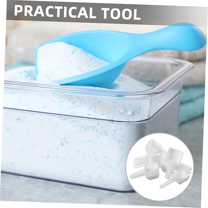 30pcs Plastic Laundry Powder Measuring Spoons Ergonomic Small Scoops Multi Use - Image 8