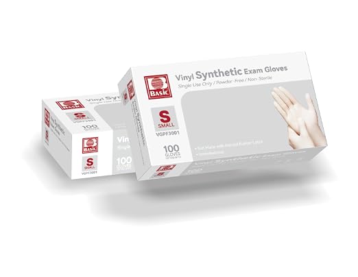 Basic Medical Clear Vinyl Exam Gloves - Image 2