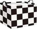 Rectangular Checkered Basket Storage Bin Collapse Storage Basket by TIBAOLOVER
